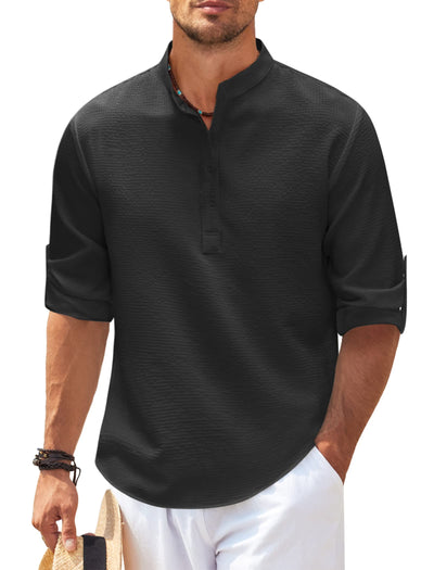 Elvin | Ultrakomfortabel uformell lengre skjorte for menn 